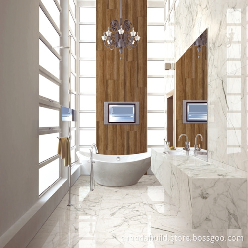 best selling calacata polished glazed porcelain floor tile in Foshan